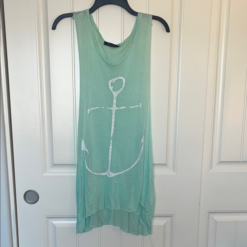 Honey Punch Mint Green Tank Top